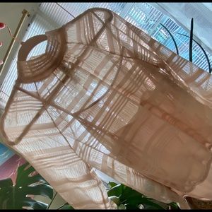 NWOT Nude sheer bodysuit